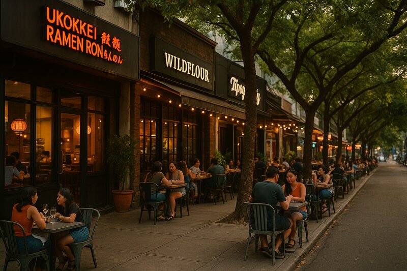 Fresh ingredients and market display
