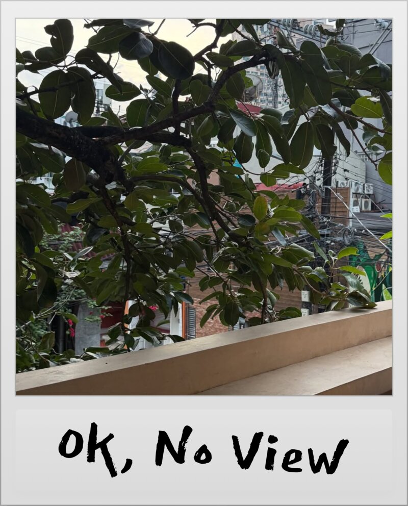 Treehouse bar night view - Polaroid