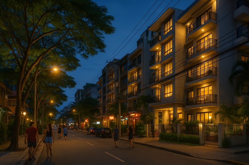 Residential streets of South Triangle