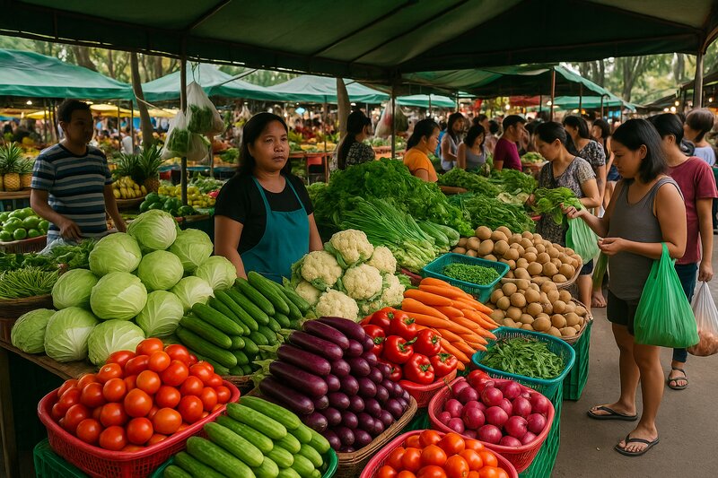 Produce stalls